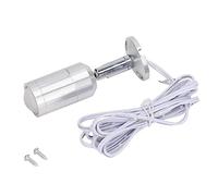 KIMISS Mini LED Display Cabinet Spotlight Ángulo Ajustable para Exhibir Joyas y Varios Coleccionables para Gabinetes Estantes Centros Comerciales Viene en Plata Conexión por Cable AC