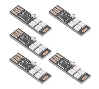 KIMISS Mini Luz USB Que Cambia de Color, Delgada, Ultradelgada, 7 Colores, Lámpara LED Nocturna RGB DC5V - Gadgets USB - Luz Ambiental, Portátil y Decorativa