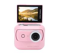 KIMISS Minicámara de Acción WiFi 4K con Soporte Magnético para Clip, Videocámara para Vlogs, Ideal para Viajes, Ciclismo, esquí y Snowboard, con Diseño Desmontable. (Pink)