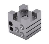 KIMISS Mire el Bloque Dapping y la Herramienta Doming para la Fabricación de joyas: Bloque Dapping con Múltiples Orificios y Construcción de Hierro Resistente