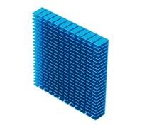 KIMISS Módulo de Refrigerador de Calor de Aluminio de Alta Potencia CPU PCB | 120x120x20 Mm Calor | Placa Base de Solución de Enfriamiento, Transistores, Amplificadores (BLUE)