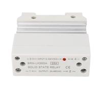 KIMISS Módulo SSR de relé de Estado Sólido de A CA de 25 A, Alta Sensibilidad con Disipador de Calor para Entrada de 3-32 V, Salida de 24-480 V CA, Funcionamiento con Poco Ruido