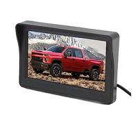 KIMISS Monitor de Respaldo LCD de 4,3 Pulgadas: Pantalla de Visión Trasera Giratoria para Automóviles, Camiones, Vehículos Recreativos y Minivans, Resolución de 1280 X 800, Entradas de Video Duales,