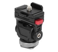 KIMISS Montaje del Monitor de 360 °: Soporte de Cámara Ajustable para Monitores de Campo con Zapatilla Fría y Tornillo de 1/4 "para Pantallas de 5" y 7 "