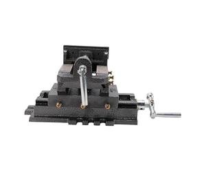 KIMISS Mordaza de Deslizamiento de 4 Pulgadas para Taladro de Columna, Mordaza de Deslizamiento Transversal de Acero Resistente con Mordazas de Acero Dentadas y Ranuras para Pernos,