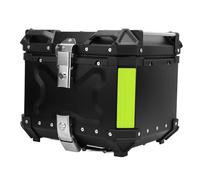 KIMISS Motocicleta 36L Caja Caja Resistente Al Agua Aluminio de Aleación de Aluminio Almacenamiento para el Equipaje de Casco Motocicleta Trasera Trasera (Black)