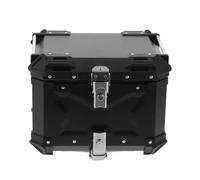 KIMISS Motocicleta Adventure Top Case Tail Box Portaequipajes, 45L Motorbike Trunk Equipaje 5052 Aleación de aluminio Universal Tail Box (Negro)