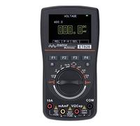 KIMISS Multímetro de Osciloscopio 2 en 1 Probador Digital de Ancho de Banda de 1 MHz con Muestreo de 2,5 Msps para Pruebas de Voltaje CA CC, Corriente, Resistencia, Capacitancia y Diodos