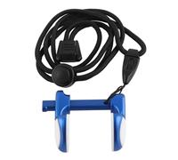 KIMISS Nariz de Buceo Profesional para Adultos y Niños, Tapón de Nariz para Natación de Aleación de Aluminio con Cordón, Diseño Antideslizante, Uso Cómodo (Blue)