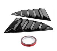 KIMISS negro brillante persianas de ventana de coche cubierta de ventilación lateral embellecedor de ventilación de aire cubierta de cortinas para Camaro 2016-2020