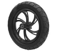 KIMISS Neumático de Repuesto para Patinete Eléctrico 12 Pulgadas con Rueda de Aleación y Neumático de Caucho 12 1/2X2 1/4