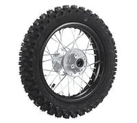 KIMISS Neumático de Rueda Trasera, 80/100-12 Neumático de Llanta Trasera Rueda Trasera de Moto de Cross para Scooter de Gasolina 70 90 110 125 140 150 160 Cc