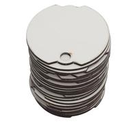 KIMISS Nombre de Sublimación en Blanco - 30 Piezas DIY Placas de Nombre sin Terminar para Personalización, Perfecto para Fiestas y Eventos, Suministros de Artesanía de Transferencia de Calor (Ronda