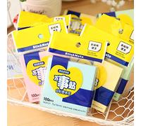 KIMISS Notas de 3x3 Pulgadas, Lindas y Divertidas Almohadillas para la Escuela, Notas Autoadhesivas de Colores Vibrantes, sin Derrames de Tinta, Ideal (Tamaño Mediano Rosa)