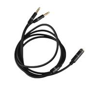 KIMISS o Adaptador Distribuidor de Cable Divisor para Auriculares de Teléfono Móvil a Teléfono y Electrónico de Computadora Portátil - Negro 1,18 Metros de Largo para una Conectividad Mejorada