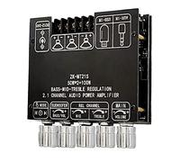 KIMISS o Placa Amplificadora 2,1, Módulo Amplificador Estéreo de Subwoofer con Control de Volumen Continuo y Múltiples Modos de Sonido