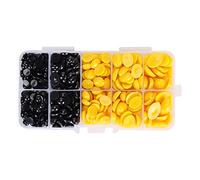 KIMISS Ojos y Narices de Seguridad para Juguetes, 580 Piezas de Accesorios para Muñecas con Parte Trasera Plana para Manualidades, Animales de Peluche, Fabricación de Osos de Peluche (580 piezas por