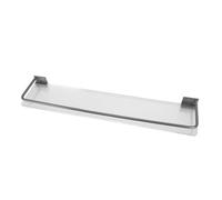 KIMISS Organizador de Baño Montado en la Pared con Barandilla + Estante Organizador de Baño Montado en la Pared de 50 Cm, Estantes de Multiusos para, Sala de Estar, Cocina, Dormitorio (Grey)