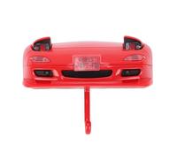 KIMISS Organizador de Pared para Llaves de Coche, Diseño de Coche Antiguo que Funciona con Pilas y Luz con Sensor para el Hogar y la Decoración (rojo)