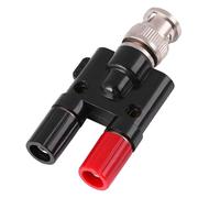 KIMISS Osciloscopio de Adaptador de Tapón BNC a Plátano - Adaptador Profesional de Tapón de Banana a 4 Banana - Sondas de Prueba de de Plátano Dual y Cables