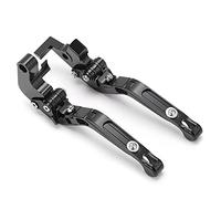 KIMISS Palanca de Embrague de Freno Ajustable para Piezas de Repuesto de Motocicleta Tenere 700 2019-2021 - Palancas de Aleación de Aluminio CNC de Alta Durabilidad (BLACK)