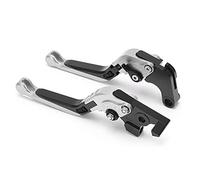 KIMISS Palanca de Embrague de Freno Ajustable para Piezas de Repuesto de Motocicleta Tenere 700 2019-2021 - Palancas de Aleación de Aluminio CNC de Alta Durabilidad (SILVER)