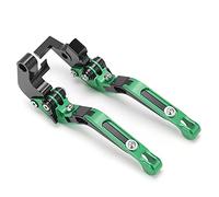 KIMISS Palanca de Embrague de Freno Ajustable para Piezas de Repuesto de Motocicleta Tenere 700 2019-2021 - Palancas de Aleación de Aluminio CNC de Alta Durabilidad (GREEN)