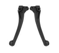 KIMISS Palancas de freno de bicicleta, par de palanca de freno de repuesto de aleación de aluminio negro para scooter eléctrico GY6 50125150