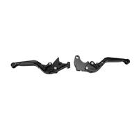 KIMISS Palancas de Freno Plegables para GSXR600 GSR600 SFV650, Reemplazo de Plegable Ajustable, Aleación de Alta Durabilidad (BLACK)