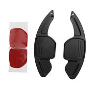 KIMISS Paleta de cambio extendido para volante, 2 palas de cambio para volante de coche, color negro, para A3 A4L A5 A6 A7 A8 S5 (negro)