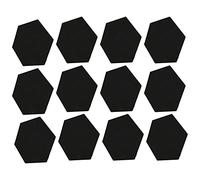 KIMISS Panel de Absorción Acústica de Alta Densidad, Juego de Espuma de Insonorización de Aislamiento Acústico Hexagonal para el Hogar (BLACK)