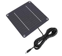 KIMISS Panel Solar de 4W para Cámaras de Seguridad y Luces de jardín: Cargador Monocristalino Eficiente Tipo C, Solución Solar Impermeable para su Uso