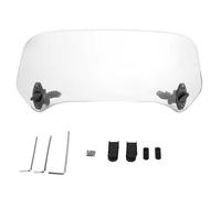 KIMISS Pantalla ra de Aire Universal para Moto, Parabrisas Ajustable Transparente, Spoiler aerodinámico, protección contra Viento, r para Escudo