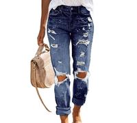 KIMISS Pantalones de Piernas Rectas Elásticas de las Mujeres con el Cierre de la Cremallera y los Bolsillos para Viajar y el Uso Diario (S)