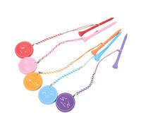 KIMISS Paquete de Camisetas de 3 1/4 Pulgadas: Camisetas de Madera Duraderas con Cuerda Antipérdida y Espuma EVA Magnética, Patrones de Expresión Multicolores