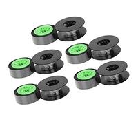 KIMISS Paquete de Cintas para Máquina de Escribir, 5 uds., Cinta de Tinta Negra y Verde para LM-IR300B,LM-380E/390A/370A, Rendimiento de Impresión Suave