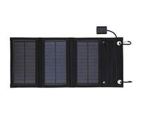 KIMISS Paquete Plegable de Panel Solar Portátil de 15 W - Panel de Carga Solar Impermeable para Senderismo y Actividades Al Aire Libre con Indicador LED