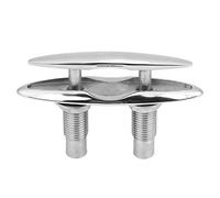 KIMISS Para barco, 6" cleat acero inoxidable 316 para amarre, doble cubierta, cable de empuje/tracción, resistente a la corrosión