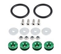 KIMISS Para coche Kit de arandela de parachoques de aleación de aluminio, tornillos de liberación rápida para motor, accesorios de tuning