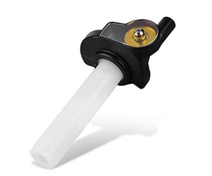 KIMISS Para moto, manillar de gas visual 22mm, empuñadura de aceleración para dirt bike, diseño naranja con rodillo, grips para motocicleta
