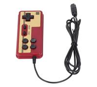 KIMISS para Reproductor de Videojuegos de 8 Bits con Cable - Controlador de Juegos Clásico de 9 Pines para Consolas Retro - Joystick con Cable Rojo y Blanco para Juegos Nostálgicos