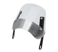 KIMISS Parabrisas Universal Vintage para Motocicleta para Faros Delanteros de 5 a 7 Pulgadas, Carenado Frontal Ajustable para Mayor Comodidad y Protección (Transparente)