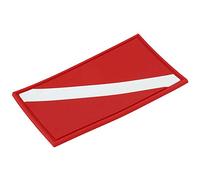 KIMISS Parche de Buceo, Parche de Bandera de Buceo de PVC para Exteriores, Parche de Bandera de Buceo de PVC para Exteriores, Insignia de Mochila de Buceo, Repuesto Sory