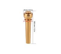 KIMISS Pasadores de Puente de Guitarra de Latón, Piezas de Repuesto Acústicas para Guitarras Populares, Calidad de Tono Mejorada, Diseño Duradero, 6 uds. (GOLD)