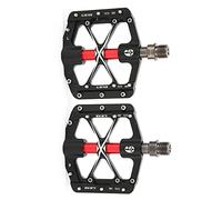 KIMISS Pedales de Bicicleta de Montaña con Tecnología de 3 rodamientos: Pedales Duraderos de Aleación de Aluminio CNC para Bicicletas de Carretera, Diseño Liviano y Antideslizante (Black)