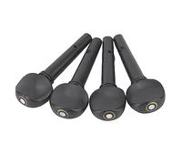KIMISS PEGAS DE ANTENER DE VIOLINO Accesorios + 4 PC Calidad Cadenas DE Violín Centralas DE Ajuste DE Eje Accesorios Ebony Solid Wood + Pecs DE Ajuste DE Violín DE Madera + Musical (1/4 cuerdas de