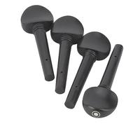 KIMISS PEGAS DE ANTENER DE VIOLINO Accesorios + 4 PC Calidad Cadenas DE Violín Centralas DE Ajuste DE Eje Accesorios Ebony Solid Wood + Pecs DE Ajuste DE Violín DE Madera + Musical (1/2 cuerdas de