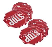 KIMISS Pegatina con Señal de Parada de Pies Separados, Marcador de Suelo de Distanciamiento, Calcomanía de Advertencia para Uso en áreas Públicas