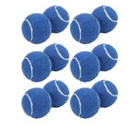 KIMISS Pelotas de Tenis de Alto Rebote - Paquete de 12 Pelotas de Entrenamiento de Presión para Principiantes y Mascotas con Bolsa de Almacenamiento Portátil (Blue)