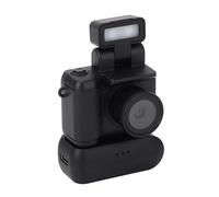 KIMISS Pequeña Cámara Digital de Cámara Digital Vintage 1080p Cámara de Bolsillo Portátil de Llavero Portátil con Pantalla LCD de Luz Flash LED para la Vida de Viaje Material de ABS